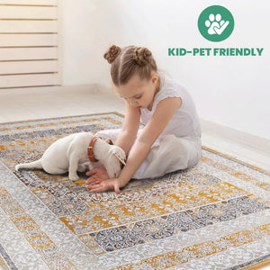 English Elm Loom and Luxe Geometric Synthetic Area Rug Stain Resistant Loop Pile for Any Room Cream B335P289578
