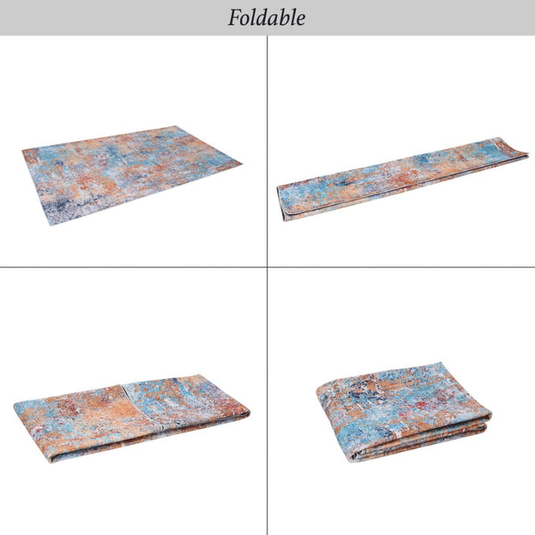 English Elm Loom and Luxe Bohemian Washable Area Rug Low Pile Pet Friendly Living Room Floor Multi B335P289641