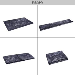 English Elm Loom and Luxe Washable Vintage Area Rug with Non-slip Backing for Any Room Black/Gray B335P289926