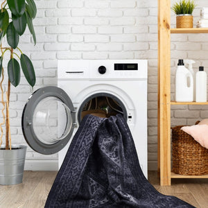 English Elm Loom and Luxe Geometric Low Pile Area Rug Machine Washable for Living Rooms Black/Gray B335P289928
