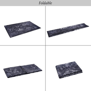 English Elm Loom and Luxe Geometric Low Pile Area Rug Machine Washable for Living Rooms Black/Gray B335P289928