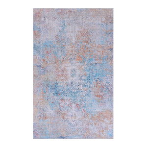 English Elm Loom and Luxe Washable Vintage Area Rug with Non-slip Backing for Any Room Yellow/Cream B335P289953