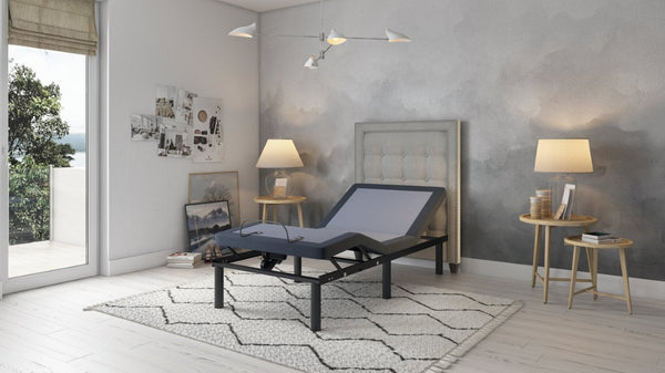 English Elm Bt3000 Twin Adjustable Base with Zero Gravity Massage LED Lighting and App Control B337P292210