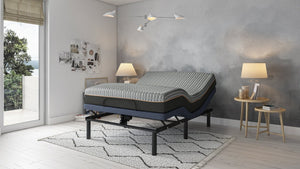 English Elm Bt3000 Twin Adjustable Base with Zero Gravity Massage LED Lighting and App Control B337P292210