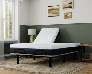 English Elm Copper Lux Gel Memory Foam Mattress with Phase Change Cooling for Adjustable Bases Split Top California King 12" B337P292884