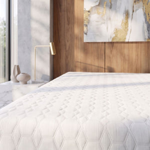English Elm Copper Lux Gel Memory Foam Mattress with Phase Change Cooling for Adjustable Bases California King 14" B337P292888