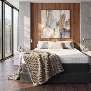 English Elm Copper Lux Gel Memory Foam Mattress with Phase Change Cooling for Adjustable Bases California King 14" B337P292888