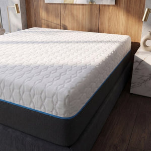English Elm Copper Lux Gel Memory Foam Mattress with Phase Change Cooling for Adjustable Bases California King 14" B337P292888