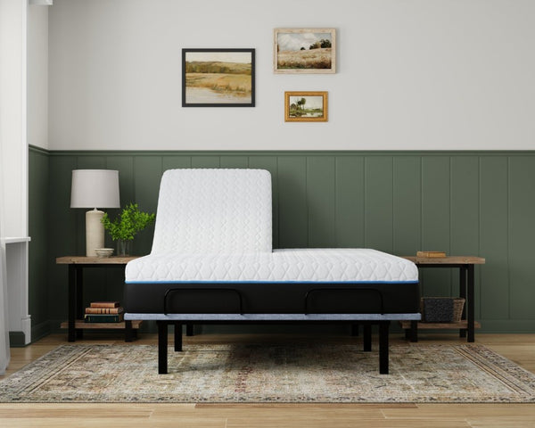 English Elm Copper Lux Gel Memory Foam Mattress with Phase Change Cooling for Adjustable Bases Split Top Queen 14" B337P292889