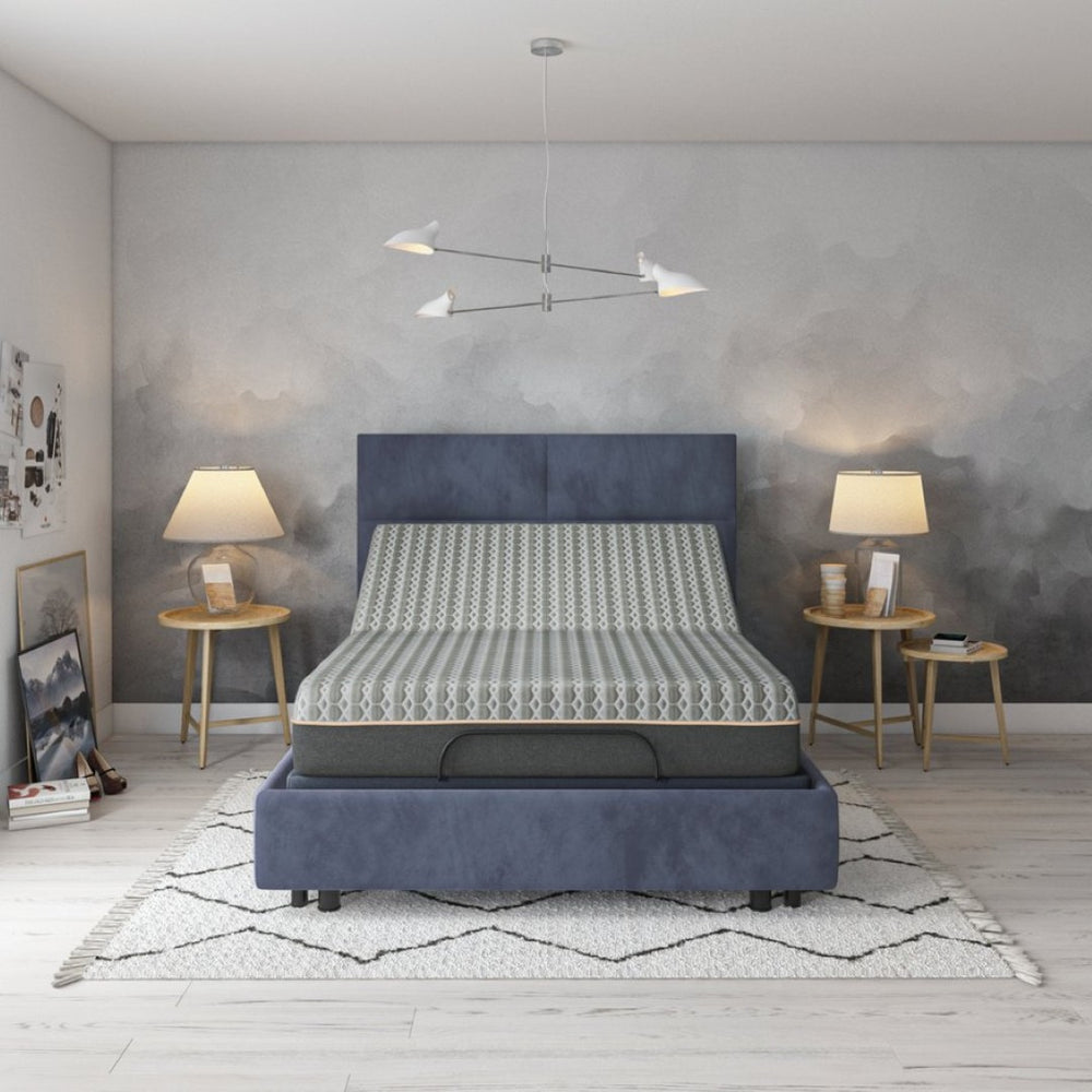 English Elm Copper Infused Hybrid Mattress with Pocketed Coils and Cooling Memory Foam Support B337P292893