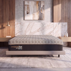 English Elm Copper Infused Memory Foam Hybrid Full Mattress with Pocketed Coils for Cool Sleep B337P292894