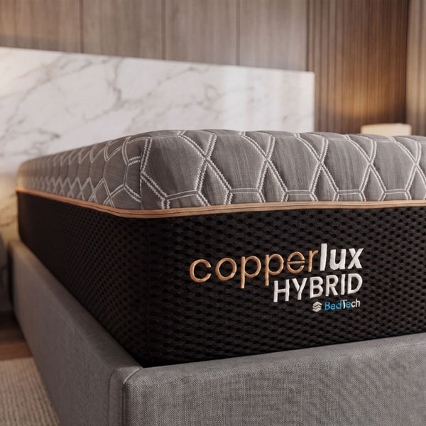 English Elm Copper Infused Memory Foam Hybrid Full Mattress with Pocketed Coils for Cool Sleep B337P292894
