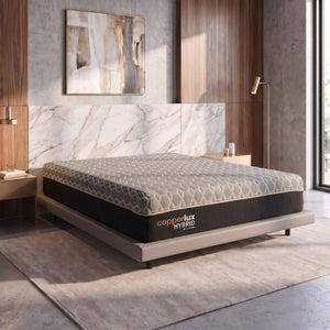 English Elm Copper Infused Memory Foam Hybrid Full Mattress with Pocketed Coils for Cool Sleep B337P292894