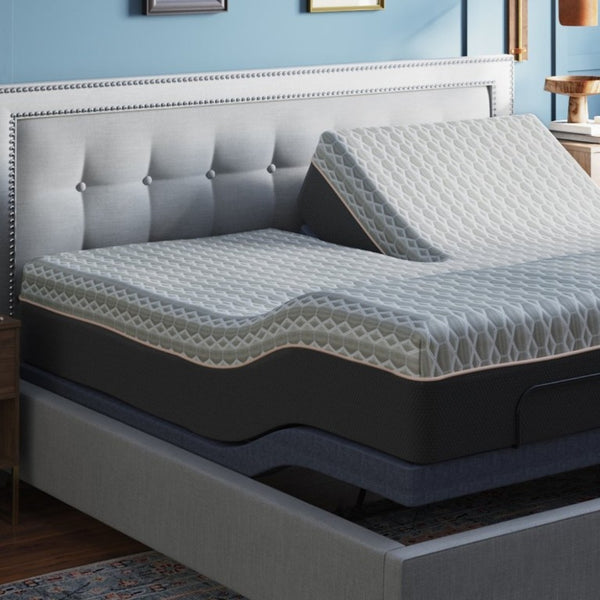 English Elm Copper Infused Hybrid King Mattress with Pocketed Coils and Cooling Memory Foam Layer B337P292900