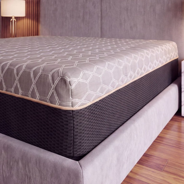 English Elm Copper Infused Hybrid Queen Mattress with Pocketed Coils Pressure Relief Cooling Foam B337P292902
