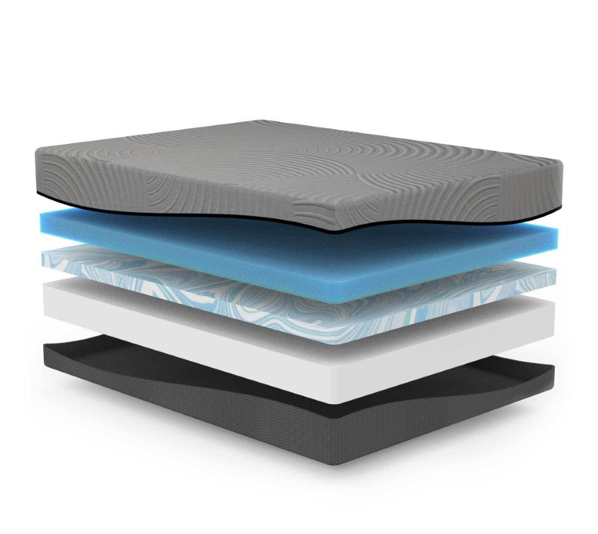 English Elm Gel Max Memory Foam California King Mattress with Cooling Layers for Deep Support B337P303749
