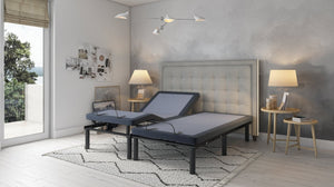 English Elm Bt3000 Split California King Adjustable Base with Massage Bluetooth and LED Lighting B337S00002