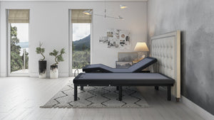 English Elm Bt3000 Split Queen Adjustable Base with Massage Bluetooth App and Underbed Lighting B337S00003