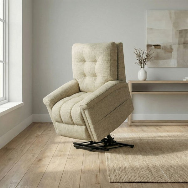 English Elm Velour Power Lift Recliner Chair with Usb Port and Full Recline for Living Room B339P464665