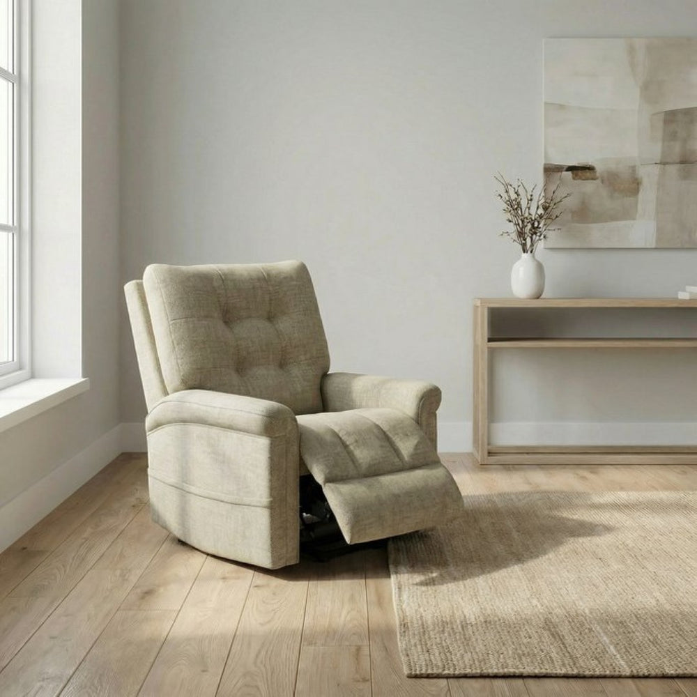 English Elm Velour Power Lift Recliner Chair with Usb Port and Full Recline for Living Room B339P464665