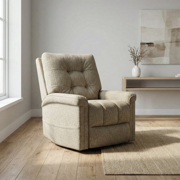 English Elm Velour Power Lift Recliner Chair with Usb Port and Full Recline for Living Room B339P464665