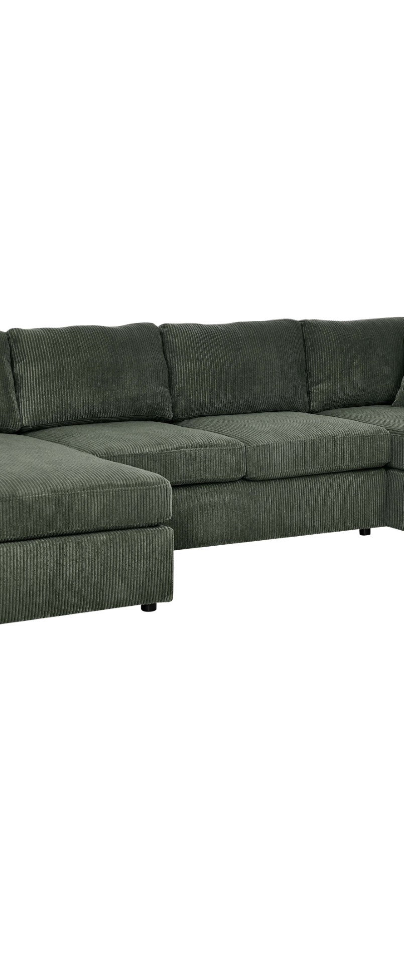 English Elm D94015-lv Corduroy Modular Sectional 3 Piece Foam Cushion Seating for Modern Living B343P311419