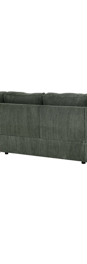 English Elm D94015-lv Corduroy Modular Sectional 3 Piece Foam Cushion Seating for Modern Living B343P311419