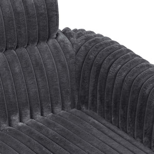 English Elm Luxe Ribbed Velvet Swivel Accent Chair with Gold Base for Living Room Lounge B343P321727