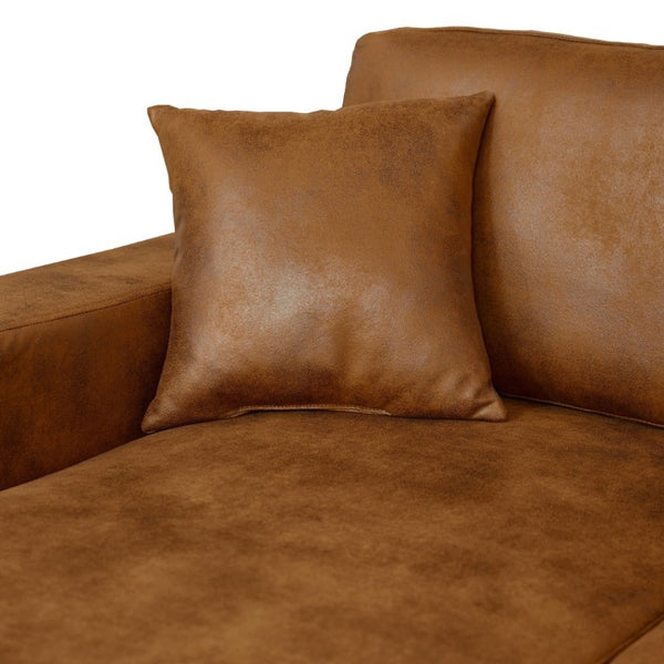 English Elm 3 Piece Corduroy Sectional Sofa Modular Dual Chaise Low Profile Living Room Set B343S00056