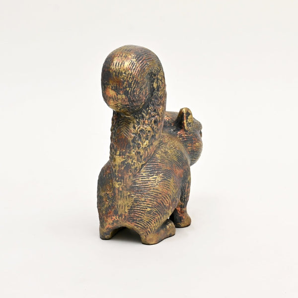English Elm Curious Squirrel Cast Aluminum Figurine with Antique Patina for Shelves and Mantels B346P324830
