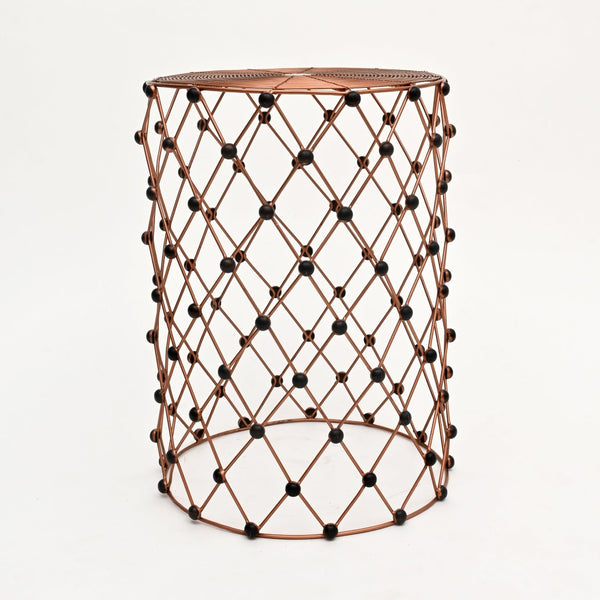 English Elm Rustic Charm Iron Wire Nesting Stool Set of Three for Entryway or Living Room B346P324840
