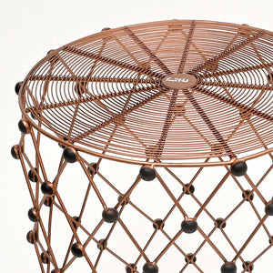 English Elm Rustic Charm Iron Wire Nesting Stool Set of Three for Entryway or Living Room B346P324840