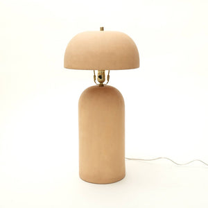 English Elm Decorative Handcrafted Ceramic Table Lamp with Artisan Shade for Coastal Farmhouse Rooms B346P325422