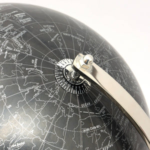 English Elm Tabletop Decorative Globe with Aluminum Tripod Stand Modern Two-tone Desk Accent B346P325478