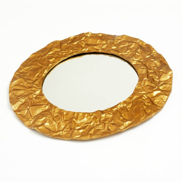 English Elm Titan Round Wall Mirror 24 Inch Frameless Minimalist Accent for Any Modern Room B346P356172