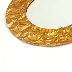 English Elm Titan Round Wall Mirror 24 Inch Frameless Minimalist Accent for Any Modern Room B346P356172