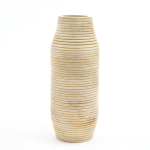English Elm Decorative Mango Wood Tall Sculptural Vase for Living Room Entryway or Dining Space B346P392307