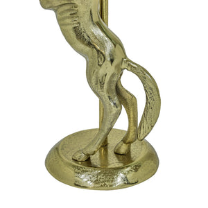 English Elm Swan Sculptural Gold Aluminum End Table with Genuine Marble Top for Living Room B346P515499