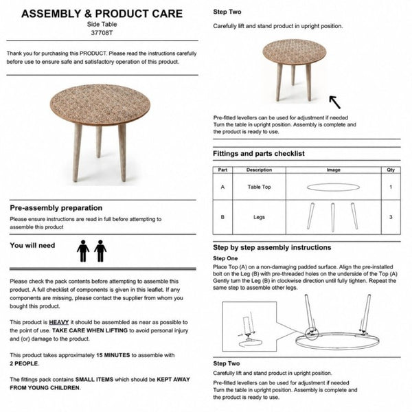 English Elm Handcrafted Solid Mango Wood Round Side Table with Floral Carved Antique Gray Finish B346P544515