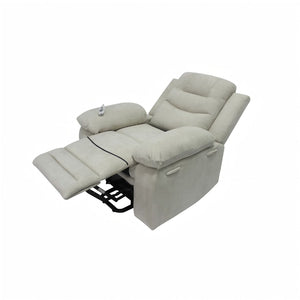 English Elm Modern Power Lift Recliner with Full Chaise Body and Whisper Quiet Electric Rail B347P327590
