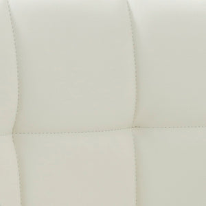 English Elm Contemporary Swivel Barstool Leatherette Grid Seat Chrome Arms Adjustable Height B347P337569