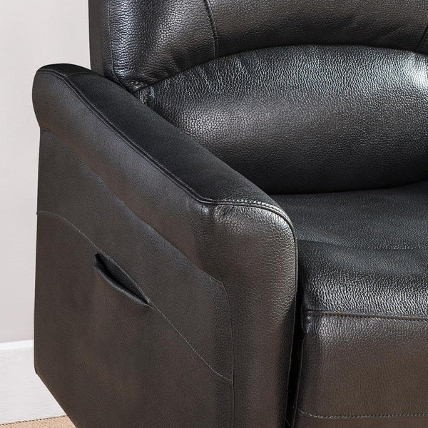 English Elm Contemporary Power Lift Recliner Chair in Faux Leather for Living Room Daily Use B347P340261
