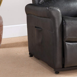 English Elm Contemporary Power Lift Recliner Chair in Faux Leather for Living Room Daily Use B347P340261