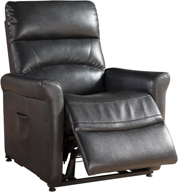 English Elm Contemporary Power Lift Recliner Chair in Faux Leather for Living Room Daily Use B347P340261