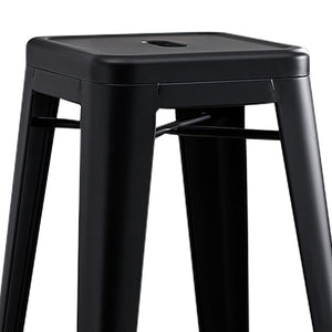 English Elm Backless Metal Bar Stools Set of 2 Industrial Peg Leg Design for Kitchen Island B347P341508