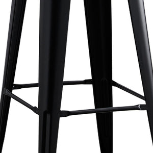 English Elm Backless Metal Bar Stools Set of 2 Industrial Peg Leg Design for Kitchen Island B347P341508