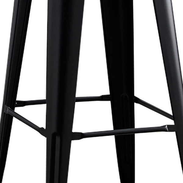 English Elm Backless Metal Bar Stools Set of 2 Industrial Peg Leg Design for Kitchen Island B347P341508