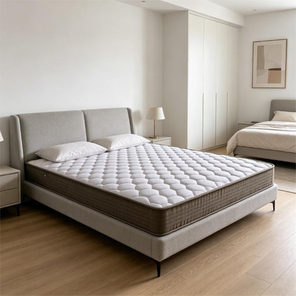 English Elm 6 Inch Low Profile Full Mattress with Pocket Coils for Bunk Beds and Guest Rooms B347P347464