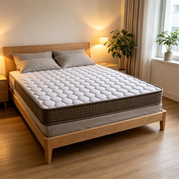 English Elm 6 Inch Low Profile Full Mattress with Pocket Coils for Bunk Beds and Guest Rooms B347P347464