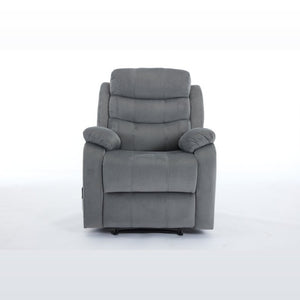 English Elm Steph Fabric Recliner with Lumbar Massage for Modern Living Room Relaxation B347P348742